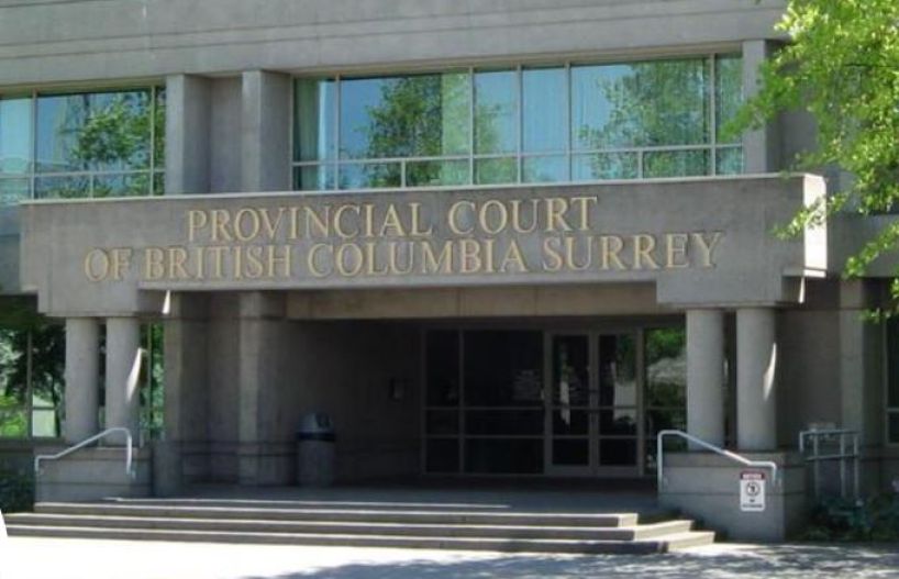 External shot of front of Surrey courthouse.