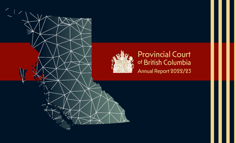Cover of 2022-2023 Provincial court annual report.