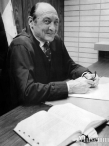 Judge Haig-Brown in older black and white photo.