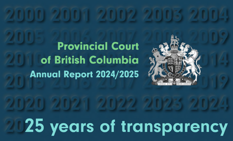 Cover of Provincial Court annual report 2024-2025