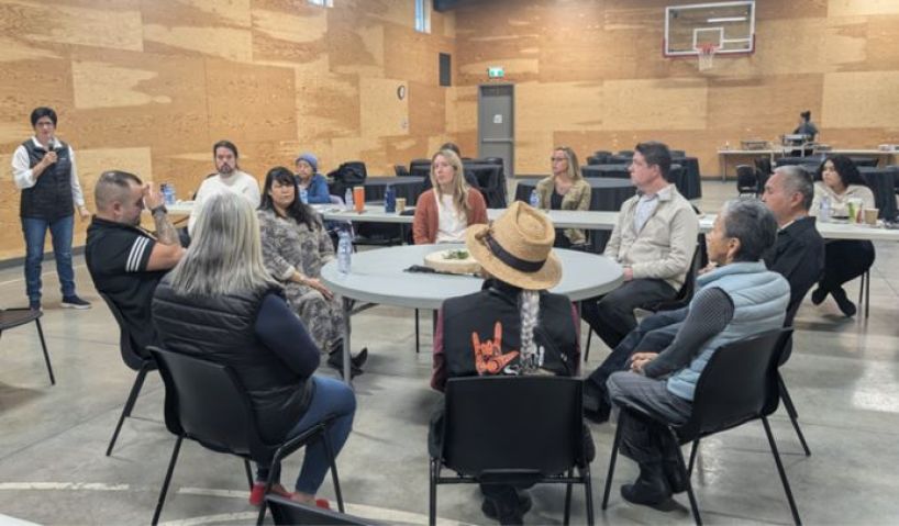 People sitting around table