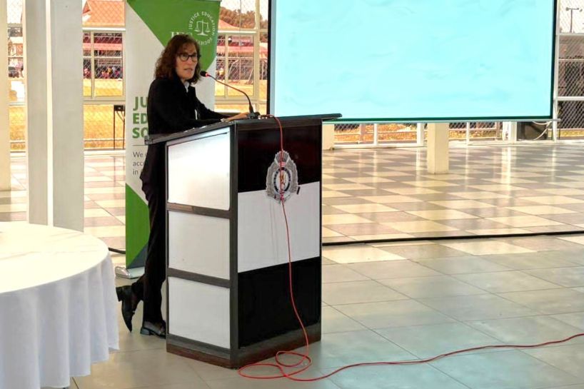 Chief Judge standing at podium