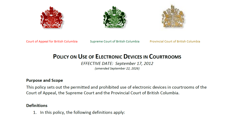 electronic devices policy 1