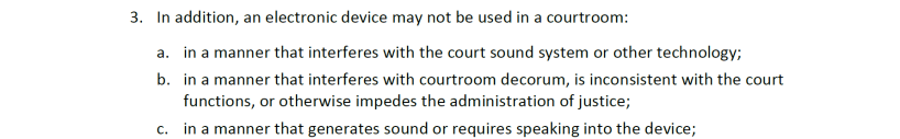 electronic devices policy 3