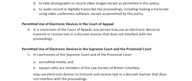 electronic devices policy 4