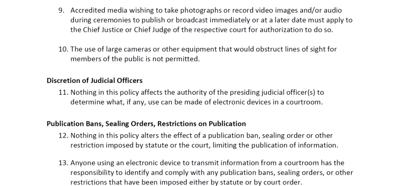 electronic devices policy 7