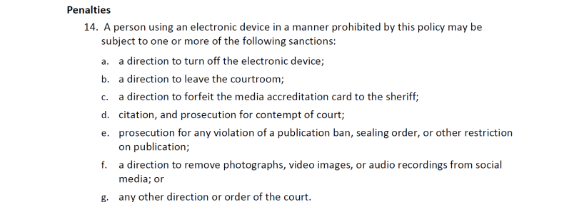 electronic devices policy 8